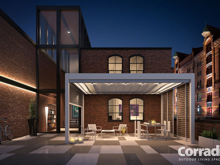 Isol&Plus - La pergola avec toit en toile est une solution idéale pour vous permettre de profiter de votre terrasse en toute saison