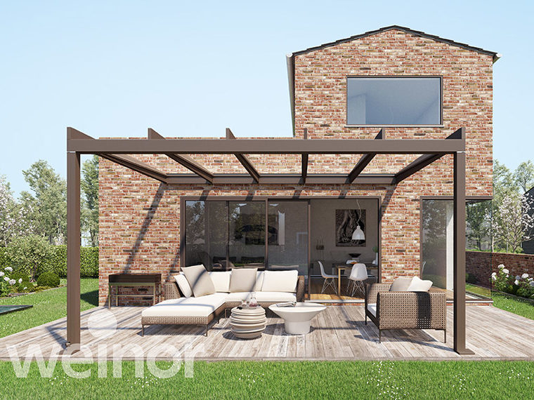 Isol&Plus - Une pergola en verre pour profiter de votre terrasse jusqu’à la fin de l’automne et protéger votre mobilier de jardin du froid et du gel durant l’hiver