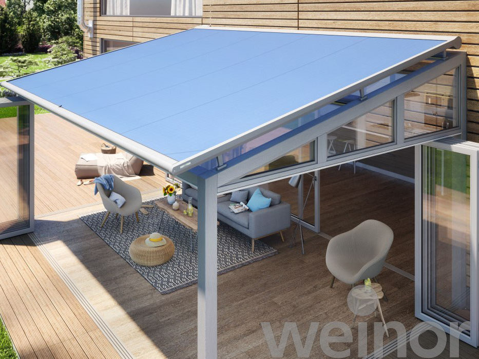 Isol&Plus - Notre entreprise située à Namur vous propose deux grandes sortes de protection solaire : le store de véranda sous toit et le store de véranda sur toiture